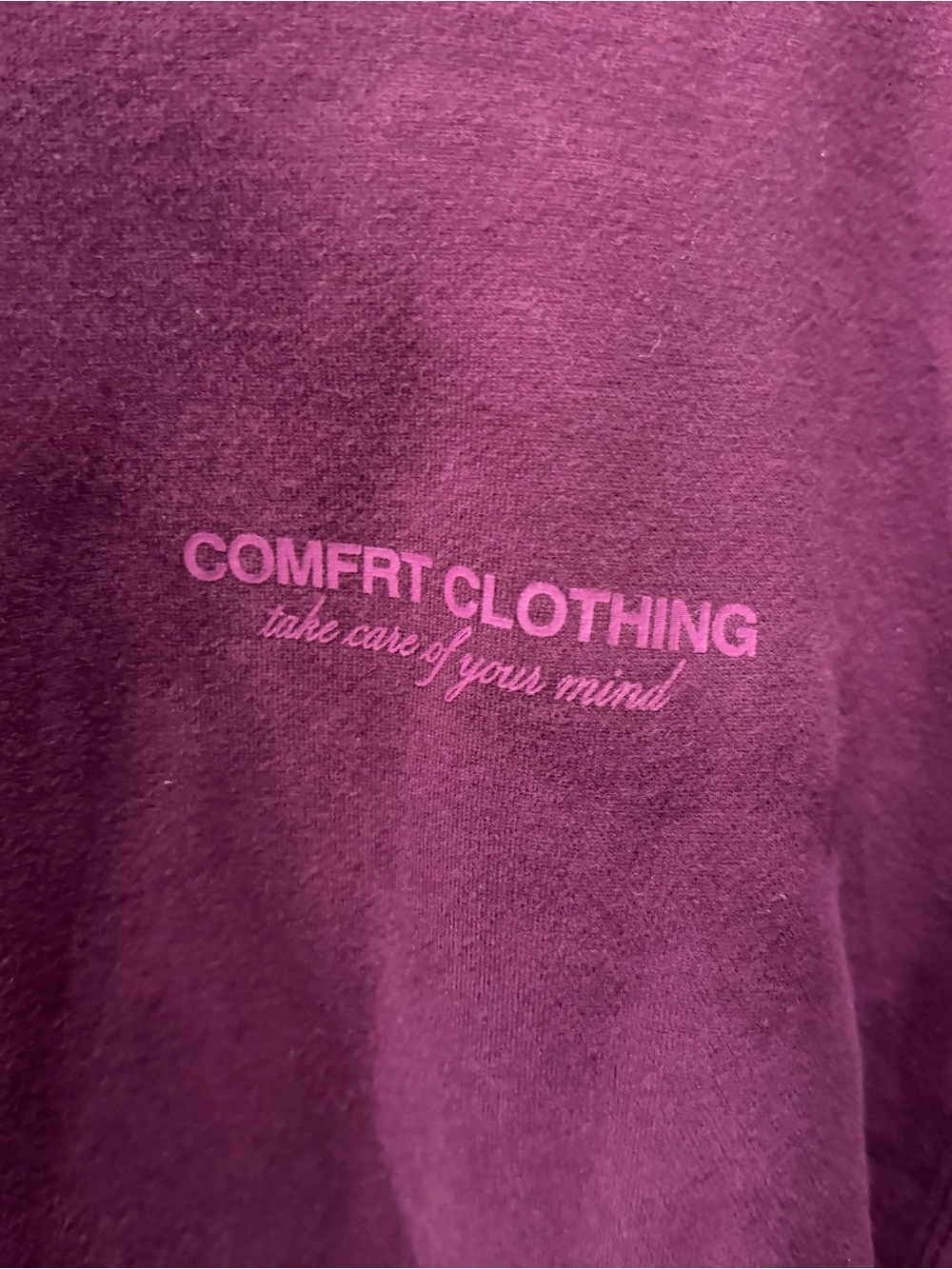 Comfort Colors Women's Maroon Hooded Sweatshirt - Picture 2 of 5